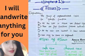 beautifully handwrite anything for you