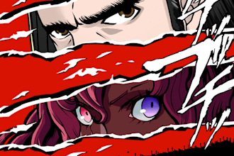 draw a critical cut from persona 5 splash art