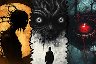 design amazing dark sinister rock metal album cover art