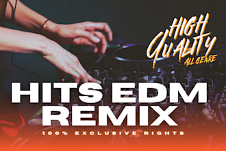 remix song into edm, house, trap, tech house, phonk, dnb