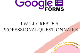 create a professional google forms, jotform online survey