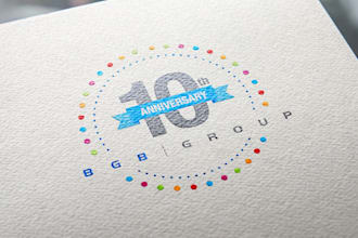 make anniversary,event, charity or carnival logo