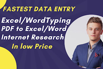 do fastest data entry in one day in low price, internet research