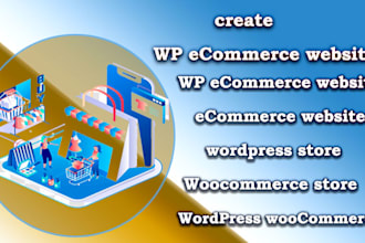 create a wp ecommerce website