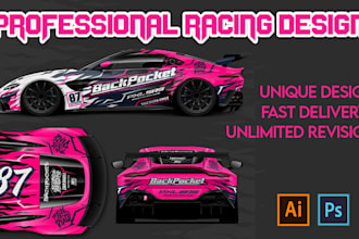 do car wrap, racing car wrap and itasha wrap design