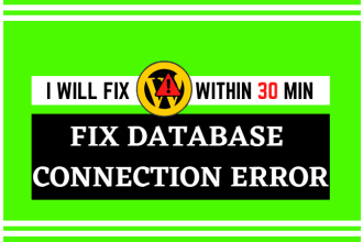 fix databases connection error of wordpress in 30 minutes