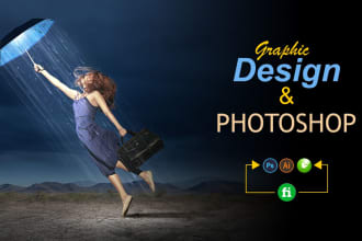 do any graphic designing in photoshop and illustrator work