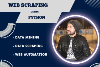do web scraping and data mining using python