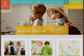 kindergarten website, preschool, daycare, childcare website