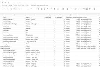 upload 100 products to your website