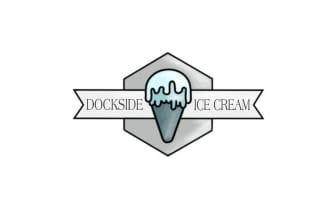 design elegant best quality ice cream logo for you