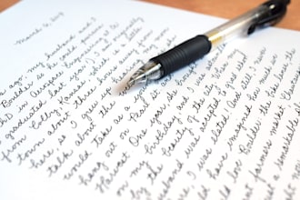 do handwriting notes and letter