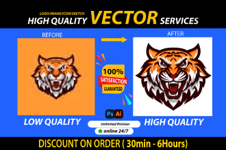 do your raster logo convert to vector perfectly