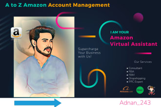 be your expert virtual assistant amazon for  a to z account management