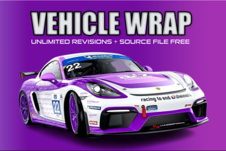 design modern racing car wrap ,sports car, formula car wrap