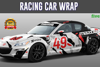 do racing car wrap, itasha car wrap, livery car wrap, vehicle wrap