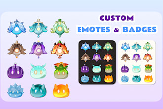 create custom badges for twitch and youtube