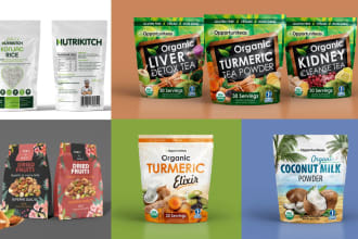 do  food packaging design and label design
