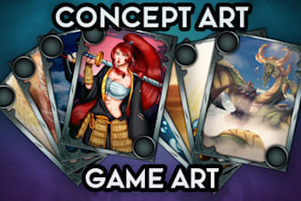do concept art and game art for you