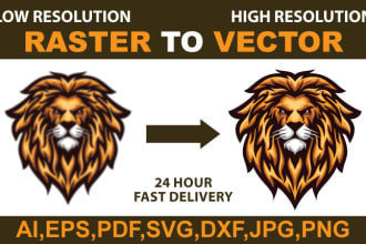 do vector tracing, vectorize images, convert logo to vector