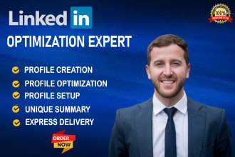 fully create, update, optimize and manage your linkedin profile