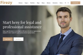 design responsive law firm website with appointment form