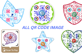 create professional qr code design with you logo in 2 hours