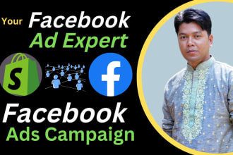 be your shopify facebook ads and instagram ads expert