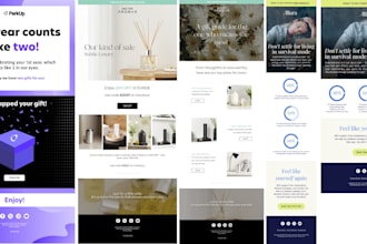 design responsive email newsletter for klaviyo