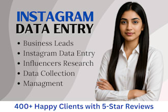provide instagram leads, extract data, find emails influencers, send dms