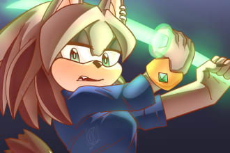 do a furry, human or sonic commission for you