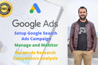 setup google search ads campaign and optimize to generate leads