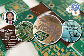 design professional pcb and schematic in easy eda or other software