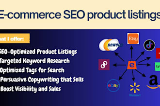 create ecommerce SEO product listings with optimization