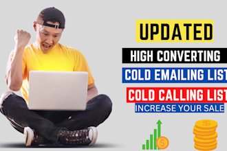 build a cold email list and cold calling verified list