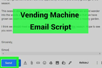 write an email script for your vending machine sales pitch