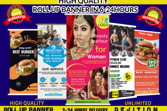 do attractive rollup banners, pop up in 24 hours