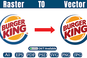 vector tracing,recreate ,redraw logo professionally
