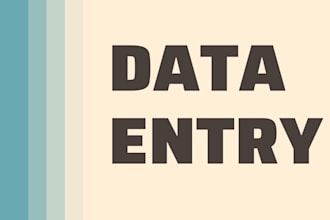 do excel data entry, copy paste, typing and data entry