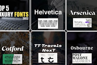 do any typography poster design