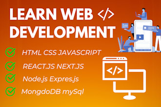 be tutor in html css, javascript, reactjs, nextjs and nodejs