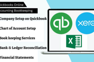 provide quickbooks online bookkeeping, setup and data entry services