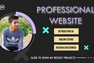 create attractive and perfect website, online store website