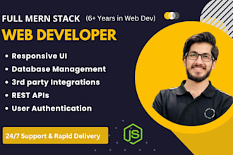 develop websites and rest apis using mern stack