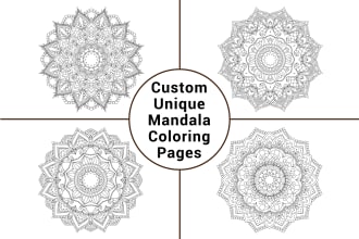 design custom mandala coloring pages for your coloring book
