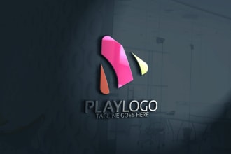 design 2 modern dj music, radio and entertainment logo