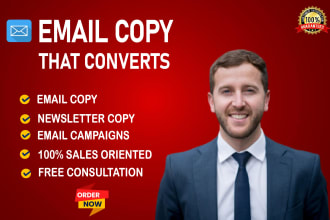 write pro email copy or copywriting for cold email marketing campaign