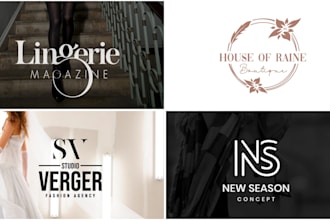 do luxury beauty fashion and clothing logo design