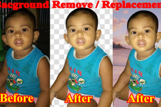 do background removal, transparent, color change any photos