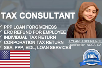 prepare USA tax return sba ppp eidl loan services